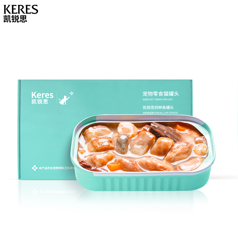 【6罐】凯锐思四种鱼猫罐头猫咪零食
