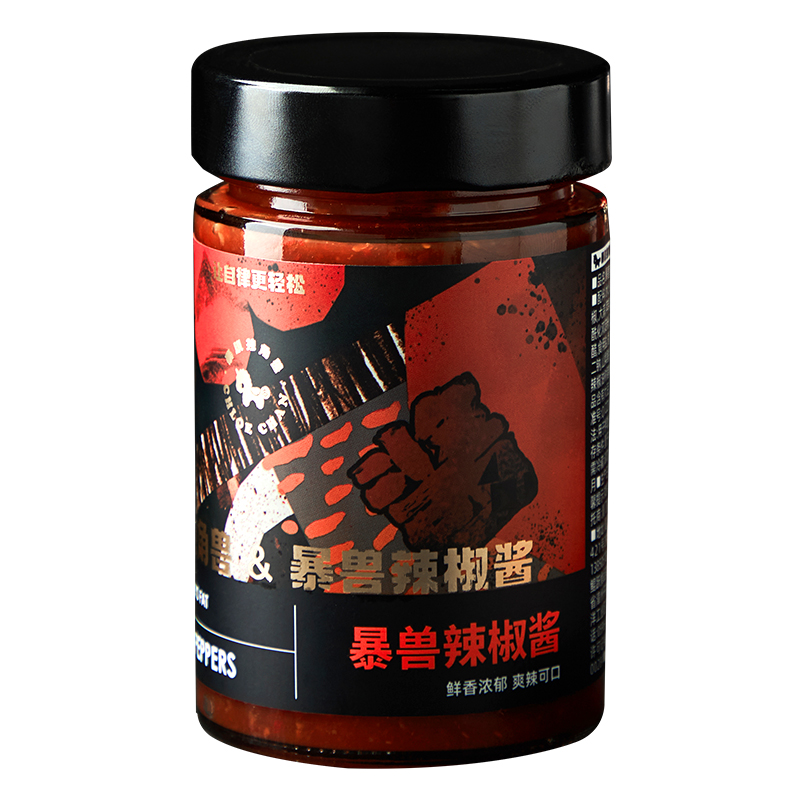 【暴肌独角兽】0脂肪蒜蓉辣椒酱260g