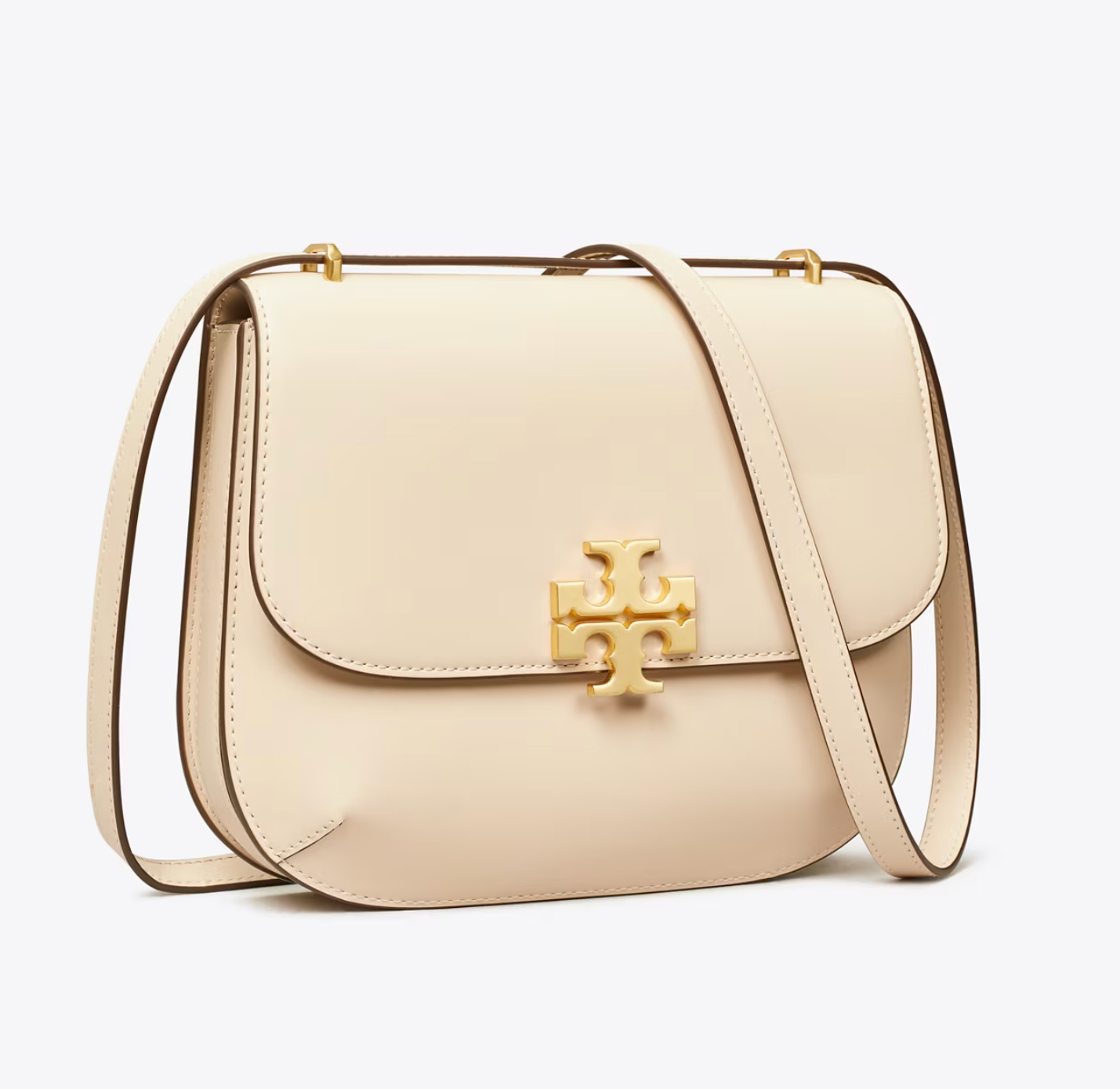 Tory Burch 汤丽柏琦Eleanor SLIM 马鞍包 New Cream