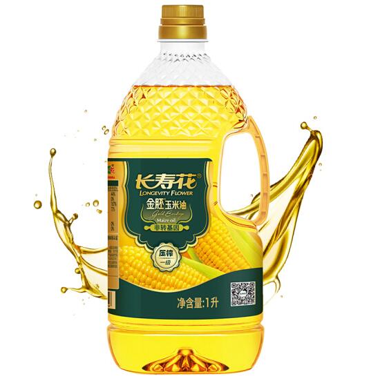14.9元包邮！长寿花 金胚玉米油 1L 