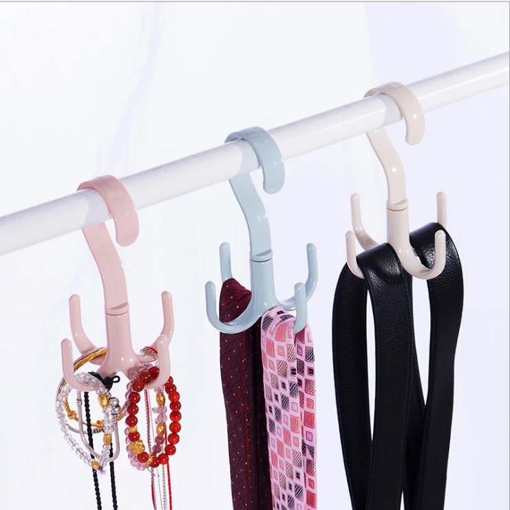 【居家必备】4个装可旋转4爪多用挂钩