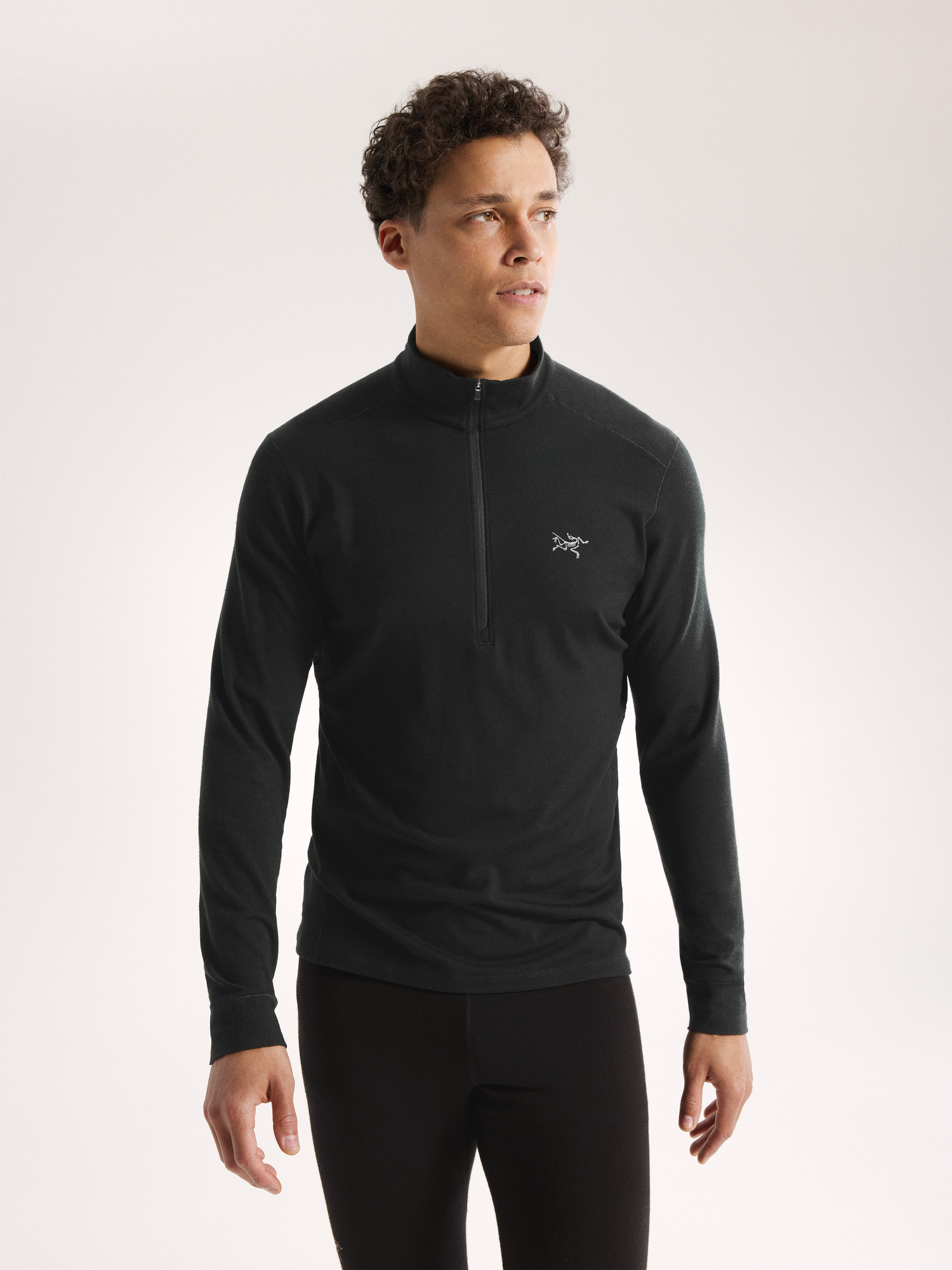 Arcteryx Rho Merino Wool Zip 始祖鸟男士上衣 Black L