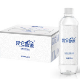 10.5元！昆仑雪源 饮用天然矿泉水 500ml*24瓶（需凑单 付12.95元）