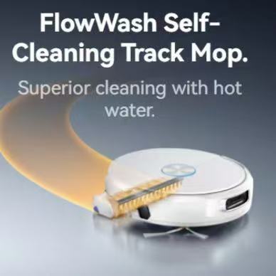 Narwal Flow 2 Robot Vacuum sleek design perfectly blending into a modern living room
