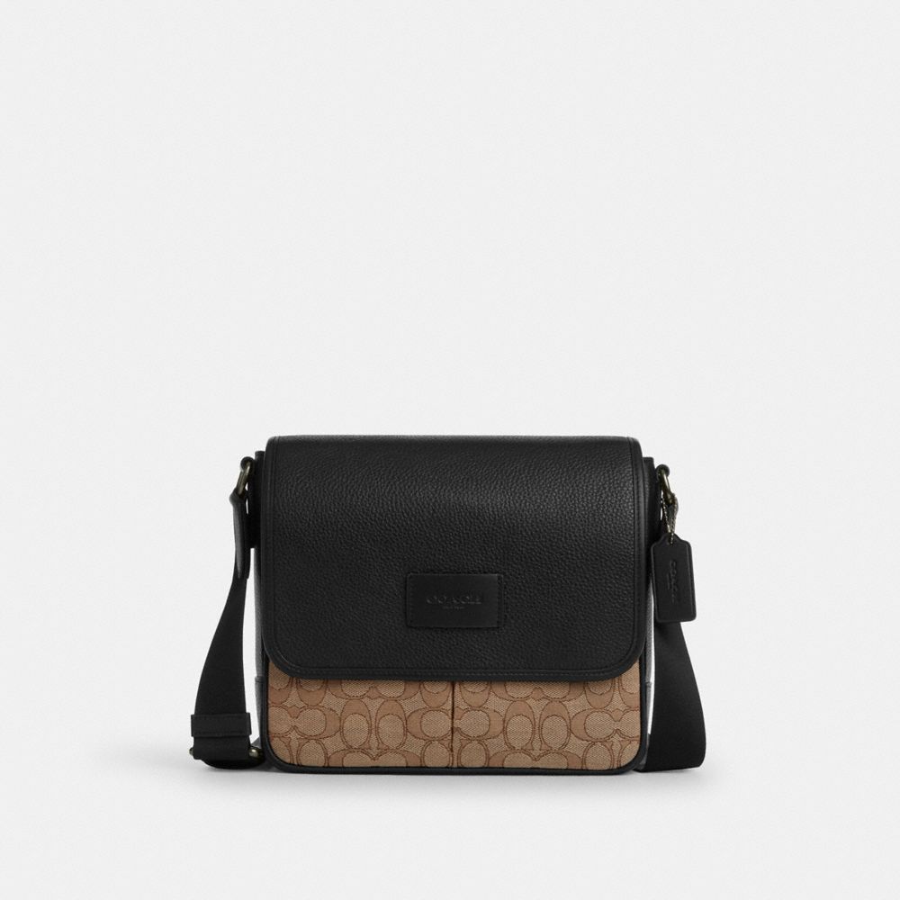 coach sprint map bag 25 in signature jacquard CE534-QBNRX