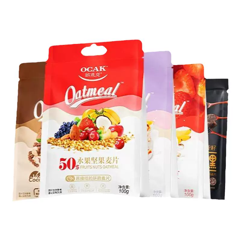早餐搭子来了！欧扎克水果坚果燕麦片100g*3