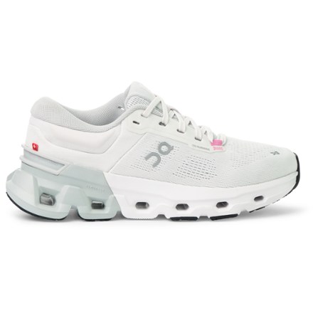 On Cloudflyer 5昂跑女士跑鞋 White/Glacier 7.5