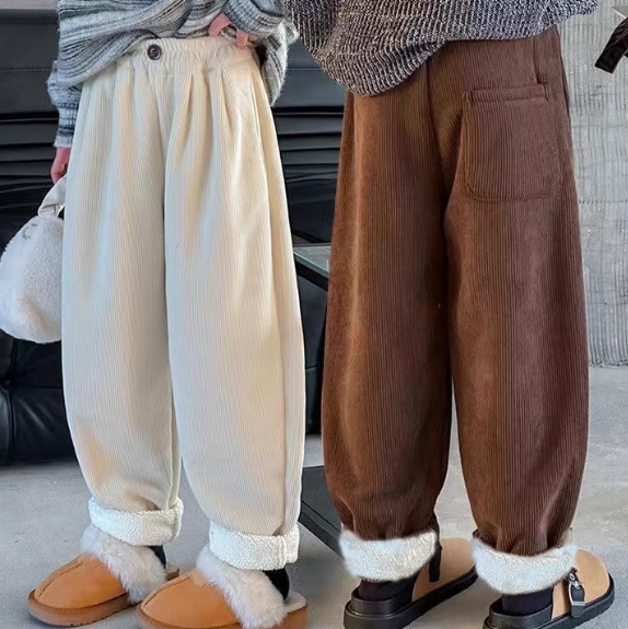 22.9元包邮！口袋虎.儿童羊驼绒裤