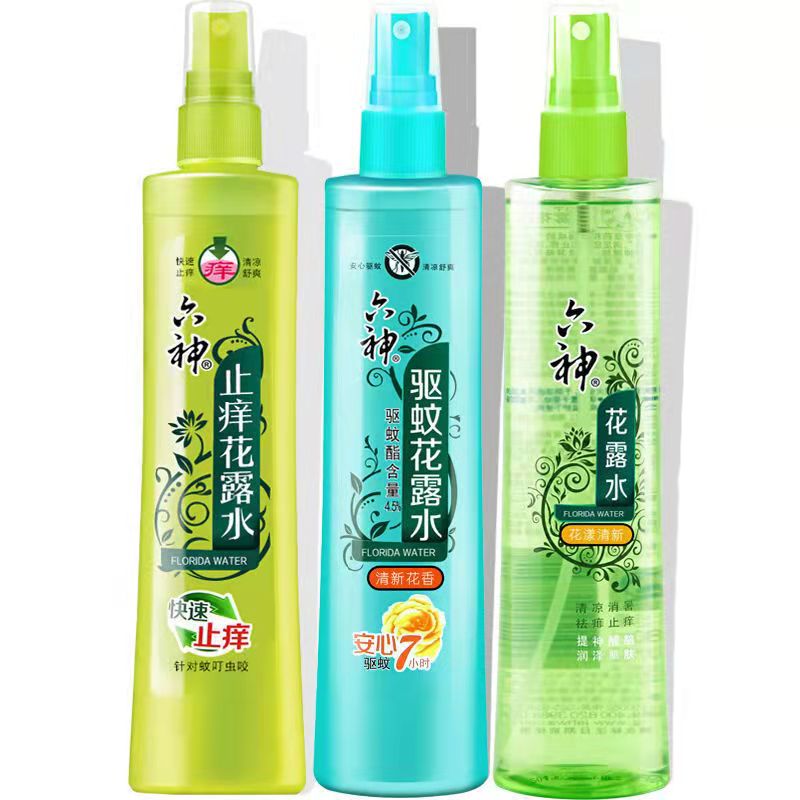 驱蚊止痒花露水喷雾型180ml×3瓶