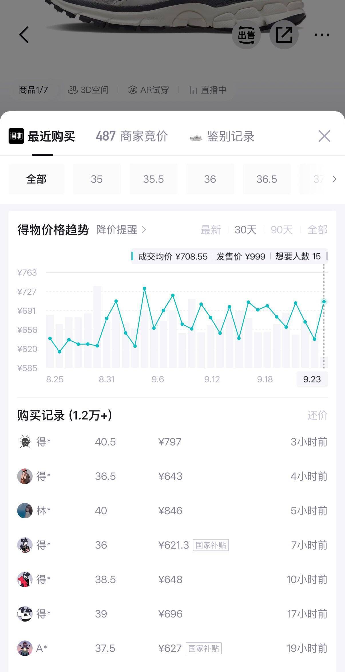 耐克白色Vomero运动鞋最终到手价546元