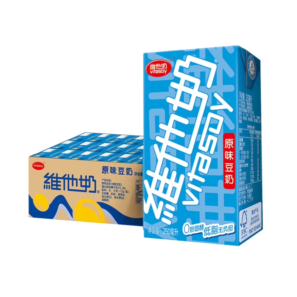 共返8元猫卡！原味豆奶48盒