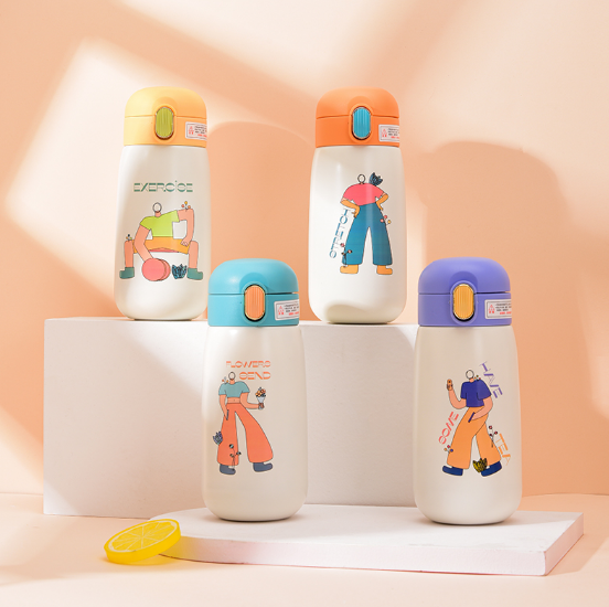 25.9元包邮！虾选 不锈钢大胖弹跳保温杯 420ml