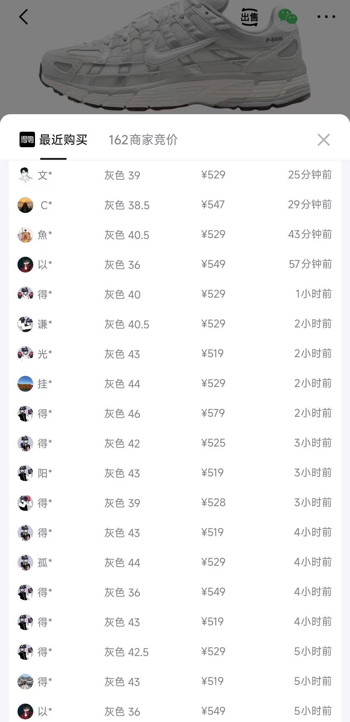 耐克 P-6000 灰色运动鞋，最终到手价仅需408元