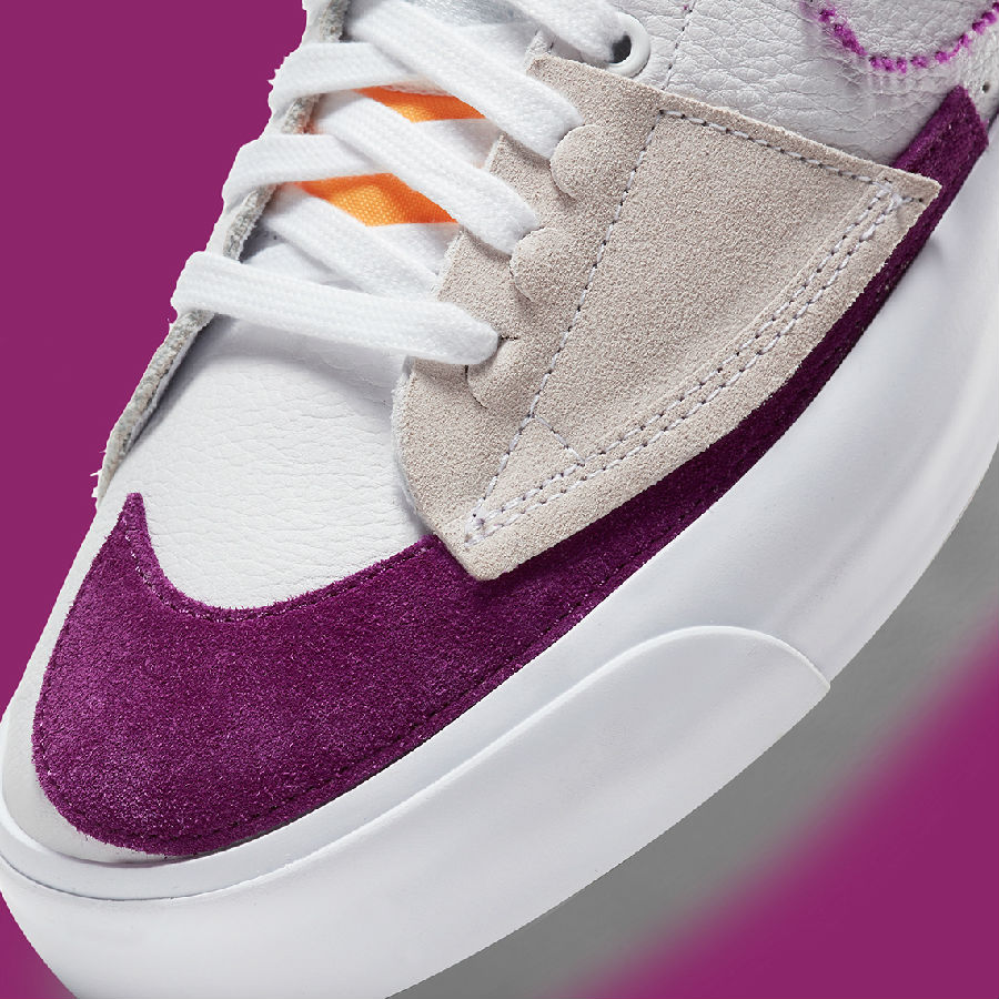 潮鞋|nike 推出sb blazer mid edge白紫配色