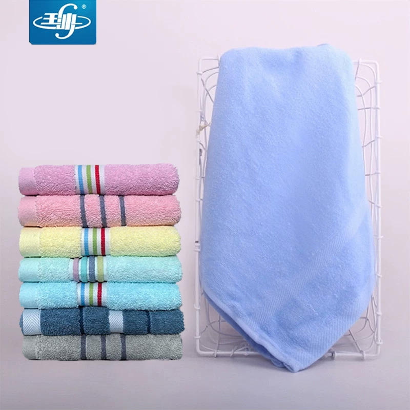【加厚三条装】玉沙棉纤毛巾素色吸水洗脸面巾棉质成人运动毛巾