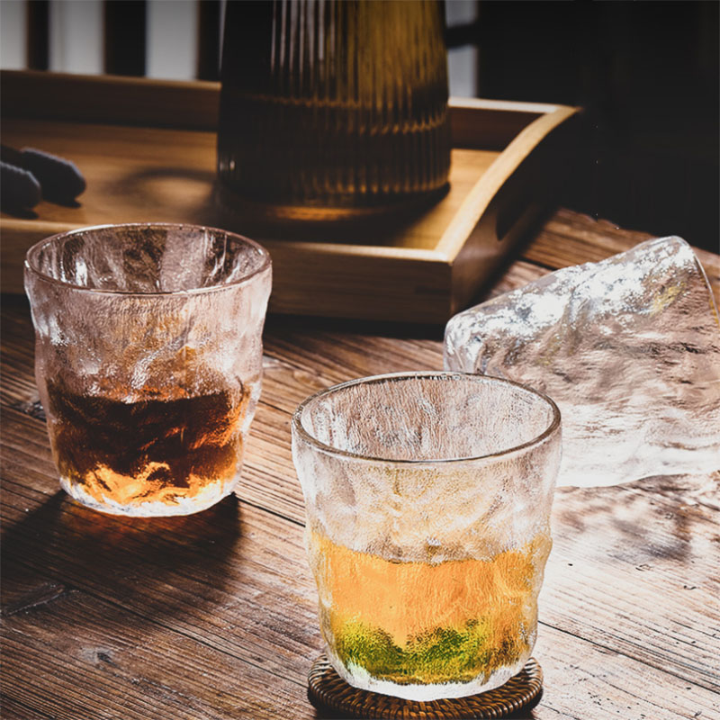 【稳定签到】北欧冰川纹耐热玻璃杯2只