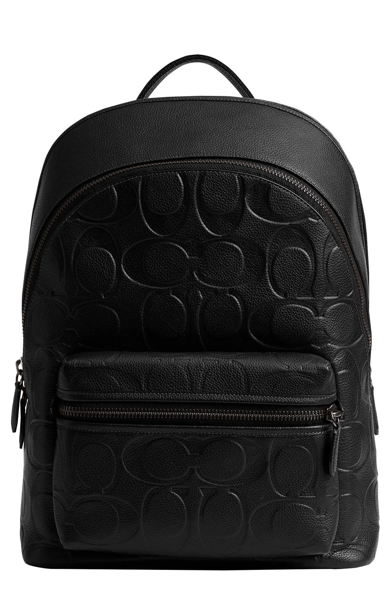 COACH Charter Maxi Signature Leather Backpack