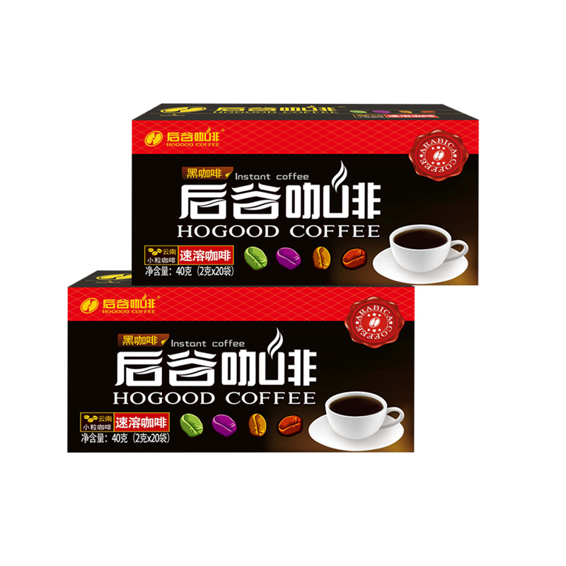 【可签到】后谷黑咖啡粉2盒/40袋