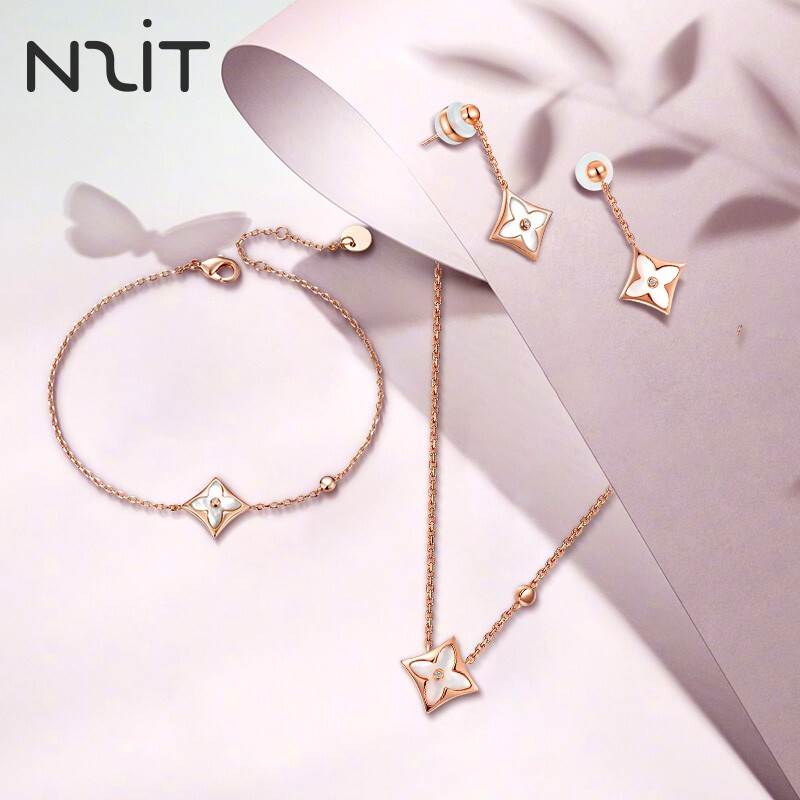 【旗舰店】N2IT 钻石四叶草三件套