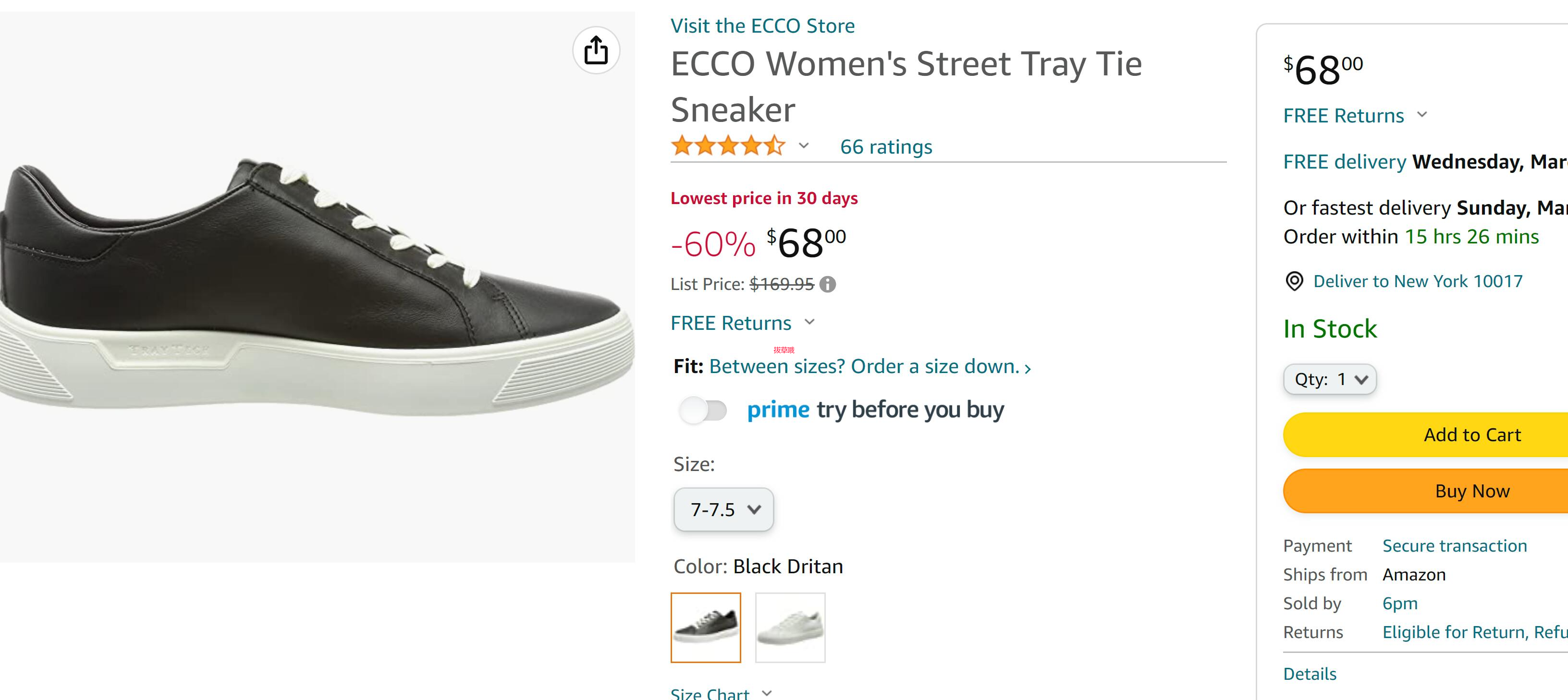 ECCO 爱步 Street Tray Tie街头趣闯系列女鞋， 4折$68