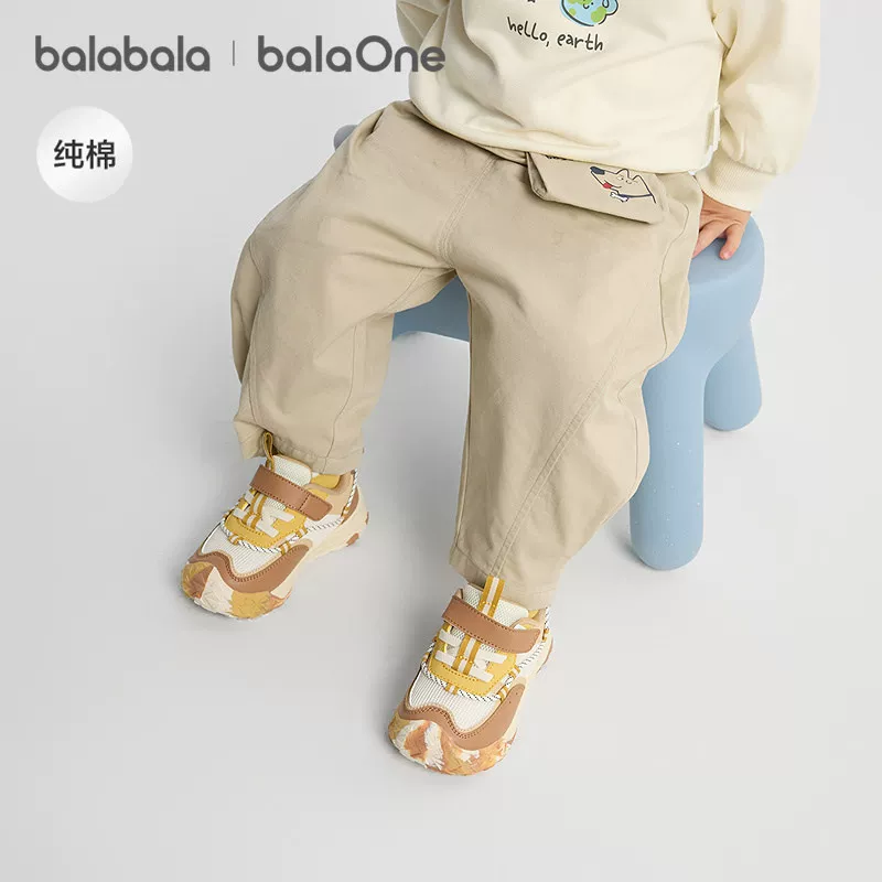 【打底裤99元4件】巴拉巴拉儿童纯棉工装裤