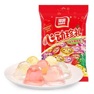 【拍5件】雅客心动多口味果冻360g*5