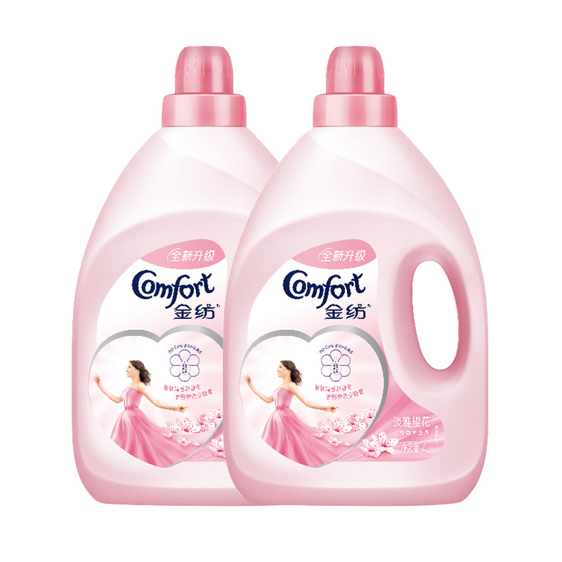 金纺樱花衣物护理剂柔顺剂4Lx2瓶