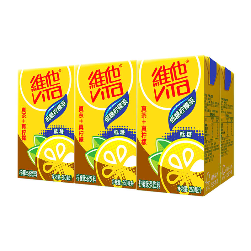 维他低糖柠檬茶网红茶250ml*6盒