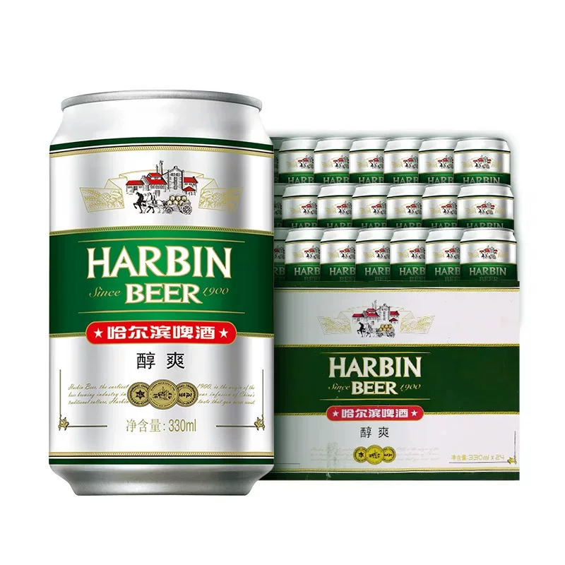哈尔滨醇爽啤酒330ml*24听