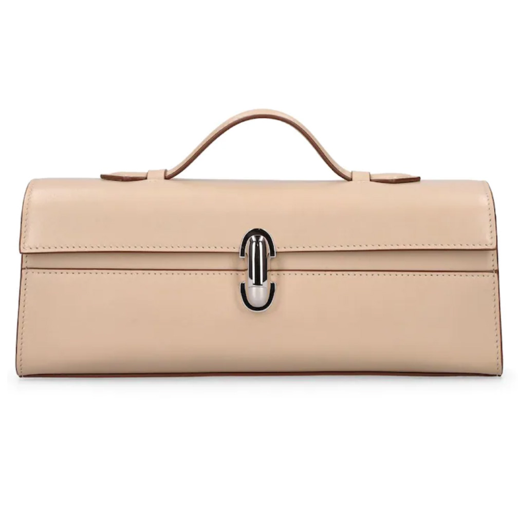 Savette浅卡其色Slim Pochette