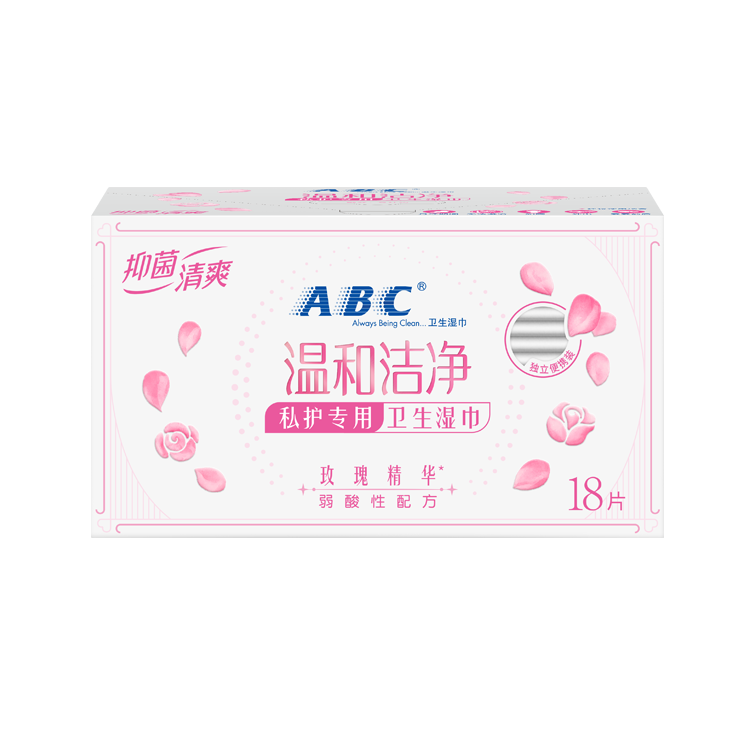 【ABC旗舰店】便携私处湿巾6盒共108片