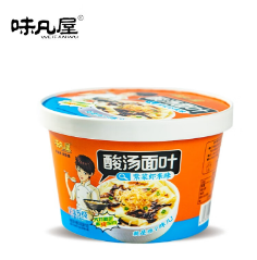 9.9元包邮！味凡屋 非油炸酸汤面叶 *6桶（含赠）