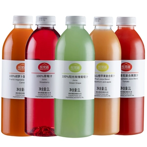 【口味任选】缤果族1L装100%纯果蔬汁饮料礼盒阳光玫瑰番茄胡萝卜