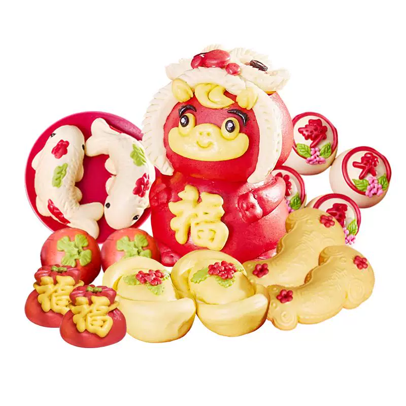 马年花馍馍（迎春纳福15件套礼盒装5.2斤）