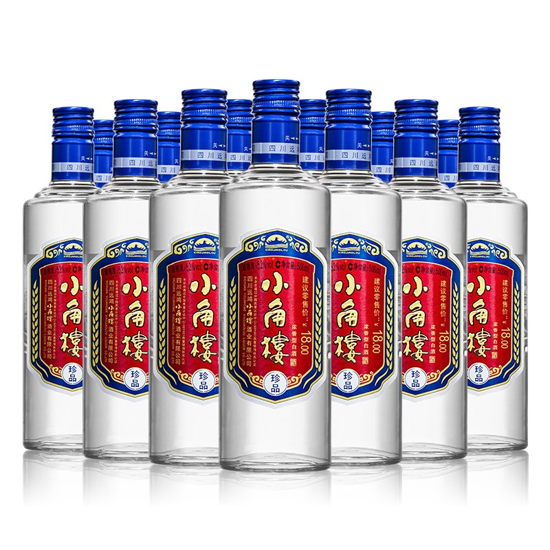 【小角楼】珍品 四川特产酒 浓香型 52度 500ml*12瓶