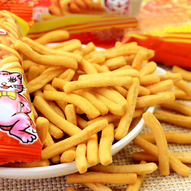网红小吃零食咪咪虾条360g