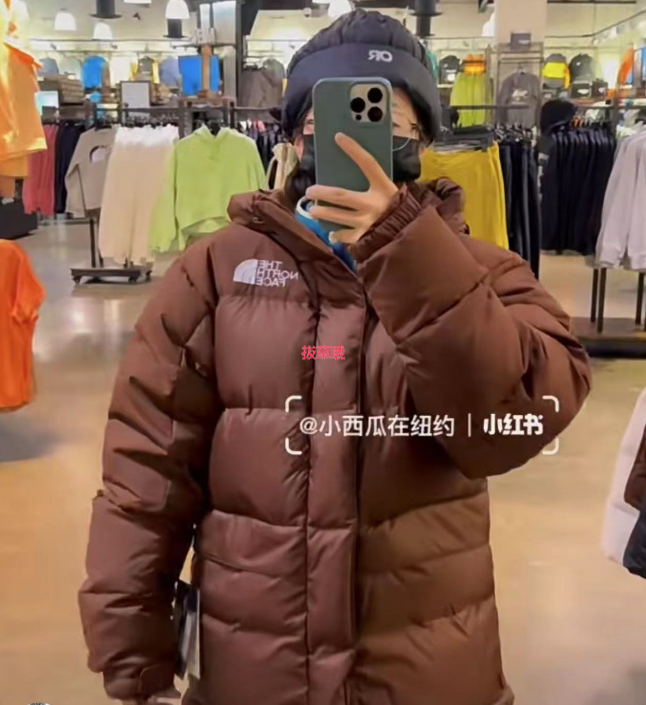 The North Face Himalayan喜马拉雅巧克力棕女款羽绒服,折后价$142.5