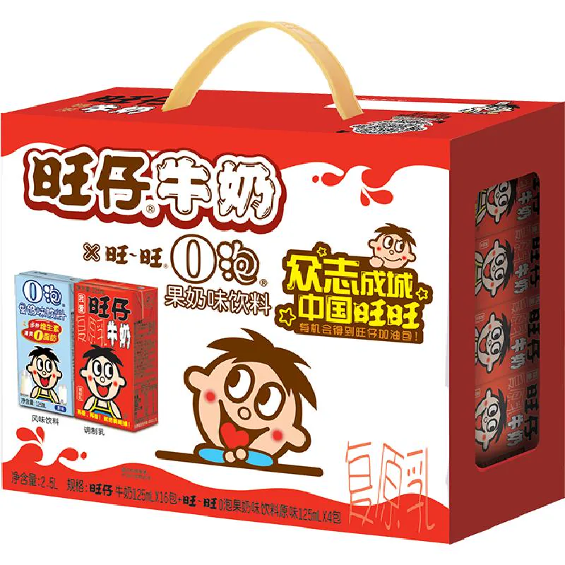 旺旺旺仔牛奶245ml×12盒+O泡果奶218ml×12盒