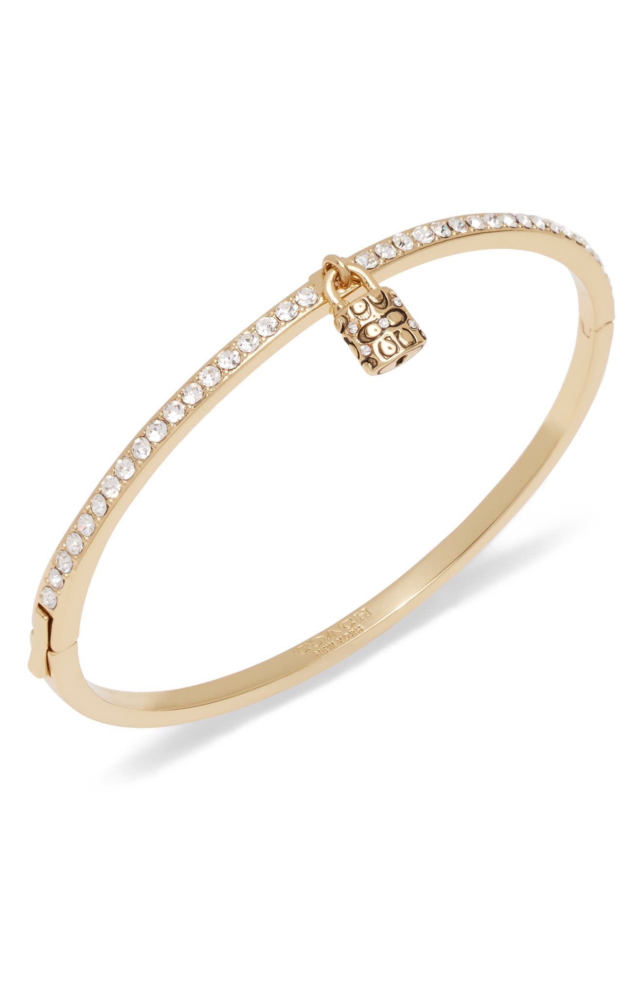 COACH Padlock Tennis Hinge Bangle