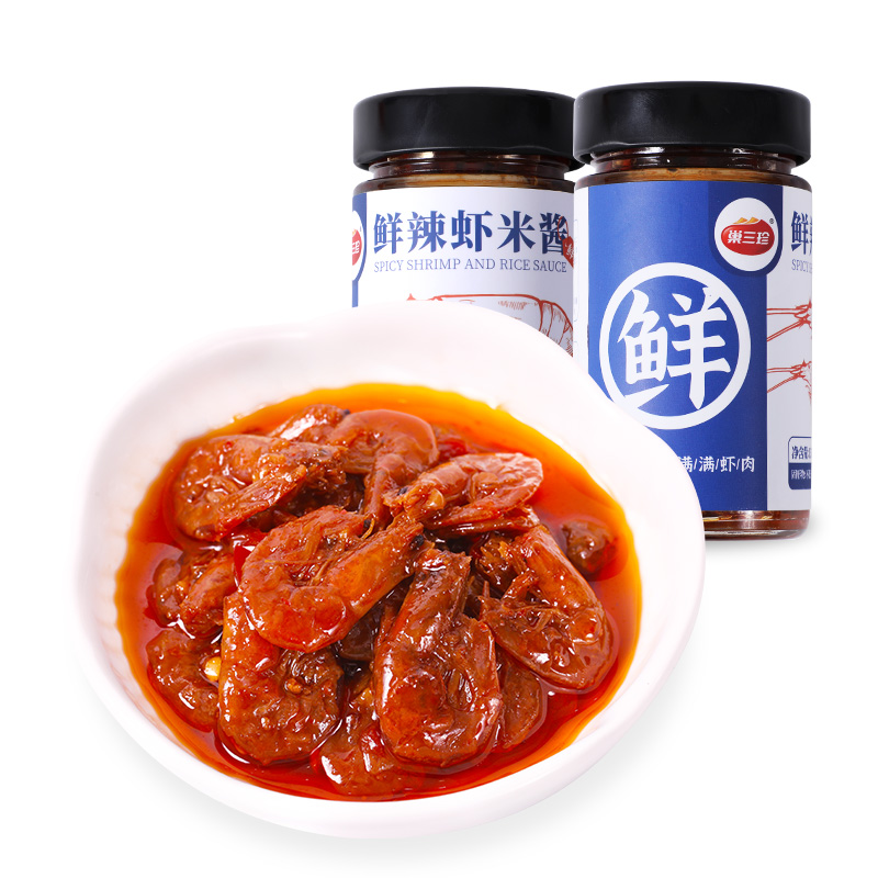 【巢三珍】鲜辣虾米酱150g*2瓶