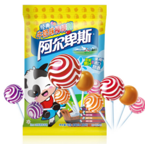 6.8元！阿尔卑斯 硬糖棒棒糖 混合口味 200g  