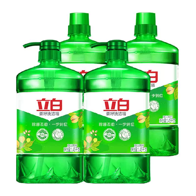 立白茶籽洗洁精4KG天然去油除菌家用