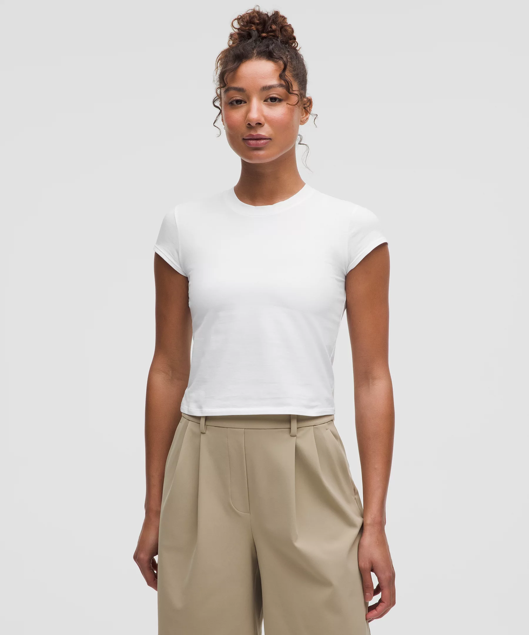 Lululemon Organic Cotton Baby 女士T恤 White L