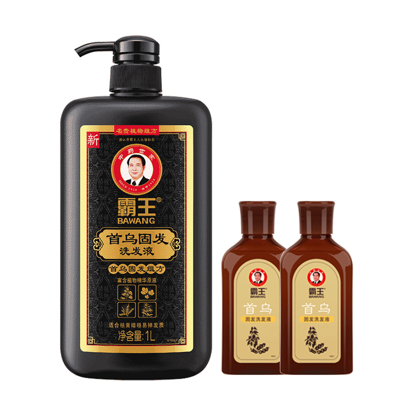 【赠80ml焗油膏】霸王首乌固发洗发水1L
