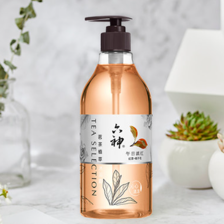 10元包邮！六神 茗茶植萃沐浴露 午日滇红 475ml