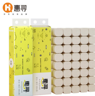 3.9元包邮！惠寻 竹浆本色卷纸 24卷