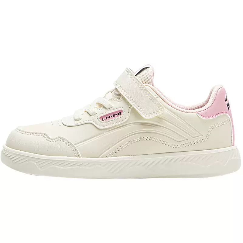 【李宁】儿童轻便软底白色板鞋