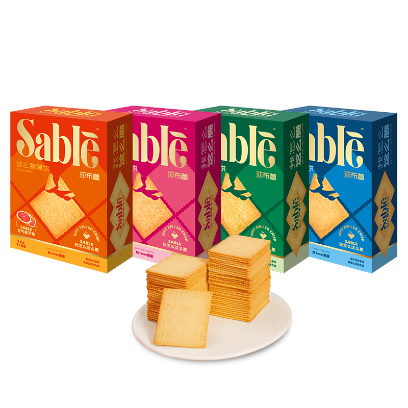 【拍4件】莎布蕾薄脆小饼干113g*4包