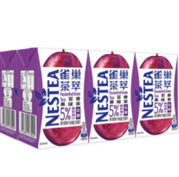 【有券的上】5.9元！Nestlé 雀巢 茶萃百香果绿茶果汁 茶饮料 250ml*6联包 