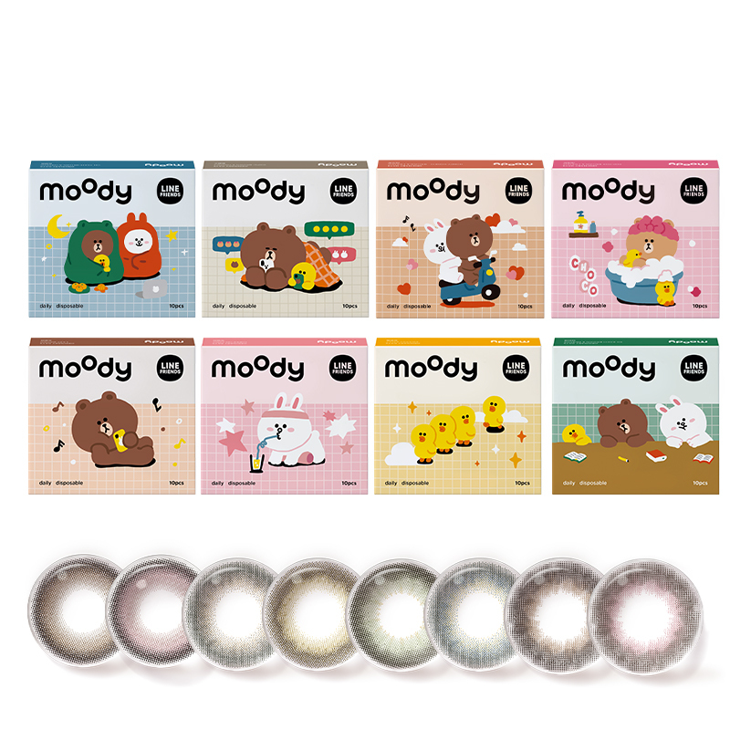 【moody】LF联名款萌系彩色美瞳日抛10片